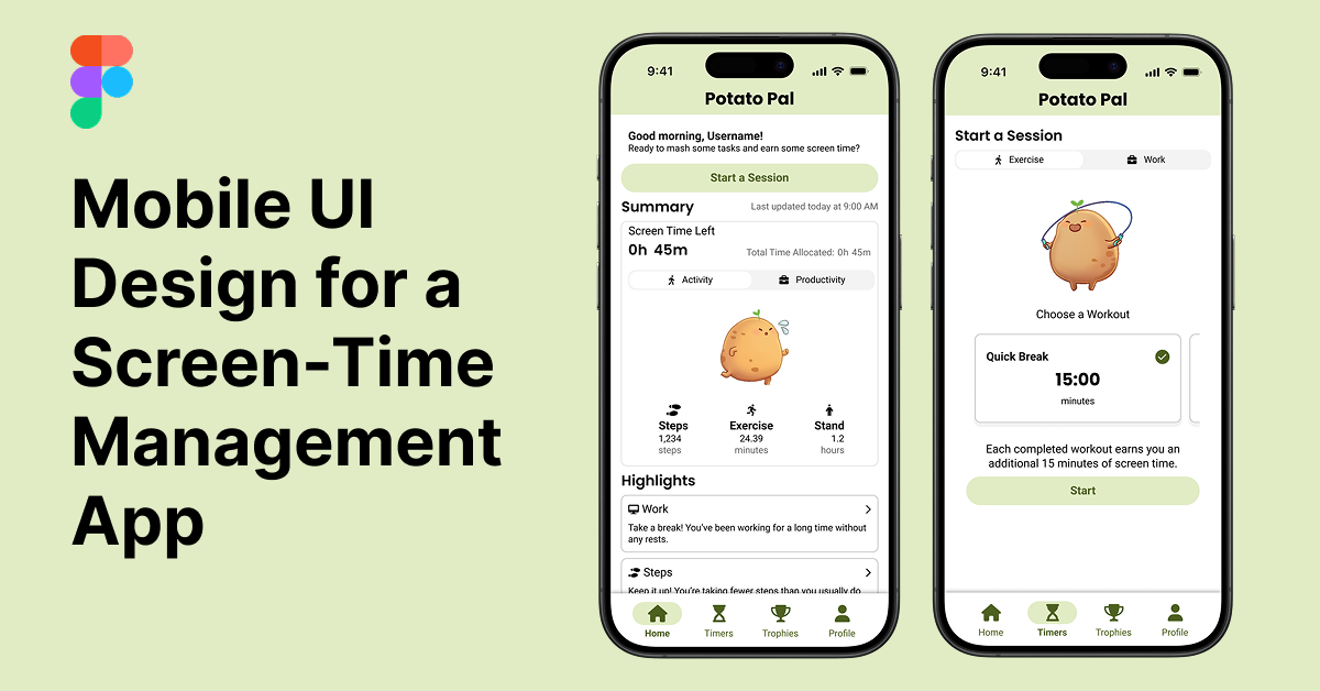 Mobile Interface Design: From Concept to Figma Prototype